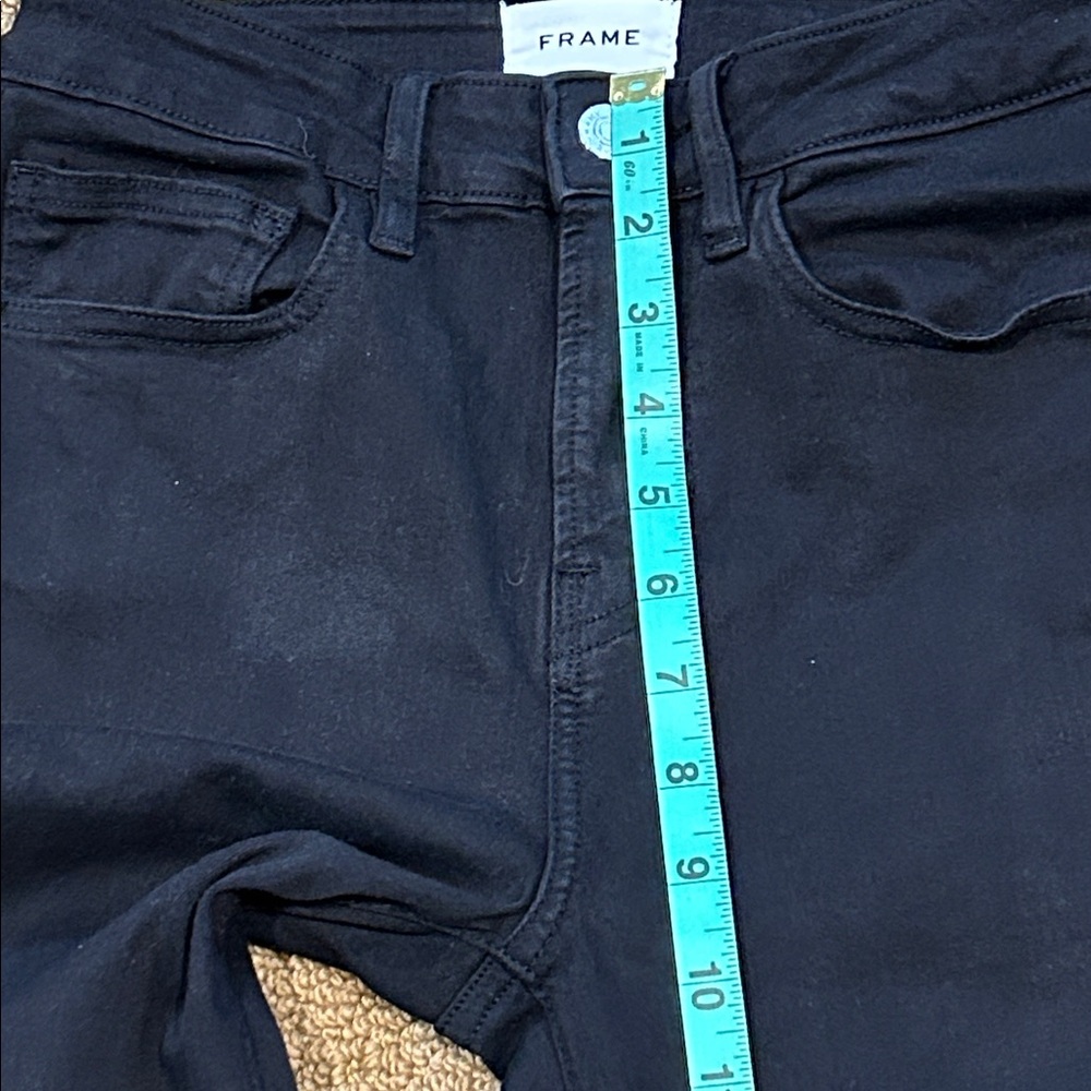 Frame Le Crop Mini Boot Jeans size 26 Film Noir Black - Picture 12 of 14